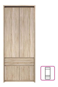 Šatní skříň Nordanas 22 (dub sonoma)