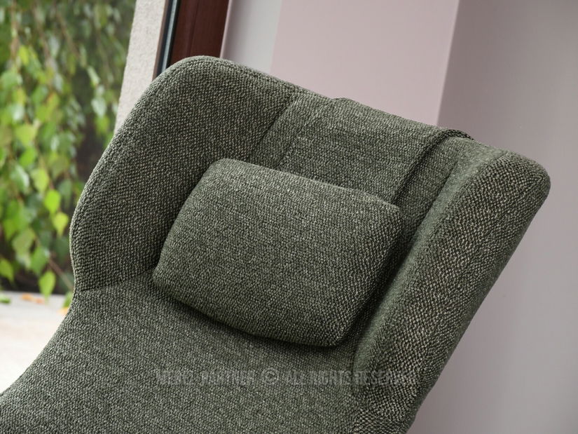 Křeslo Irma (zelená + grafit)