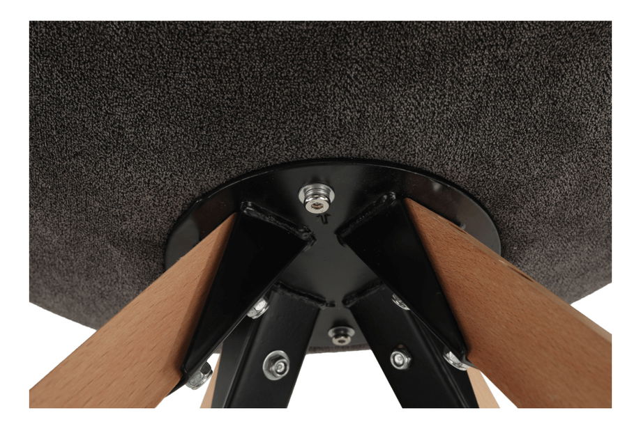 Jídelní židle Sabra (šedohnědá)