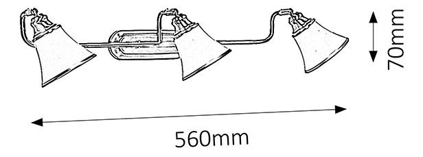 Podhledové svítidlo Grando 6547 (bronzová + bílá)