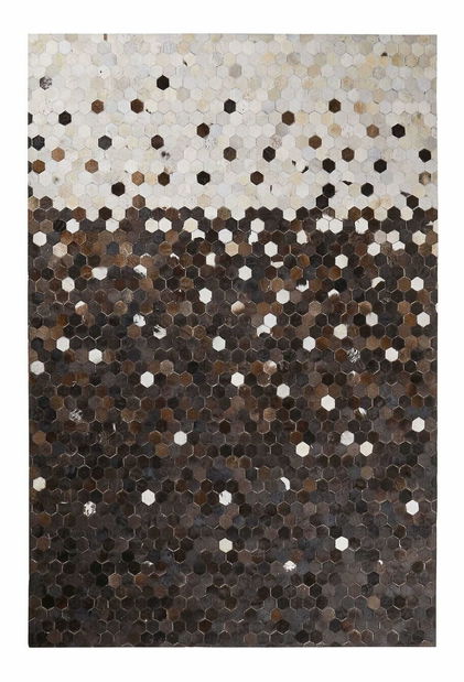 Koberec 140x200 cm EMIO (kůže) (béžová)