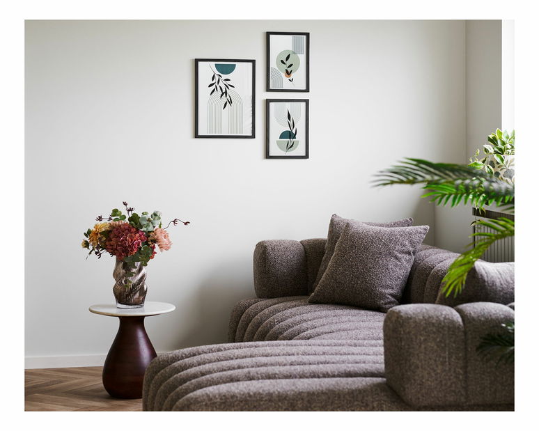 Set 3 ks obrazů Asiravia (černá)