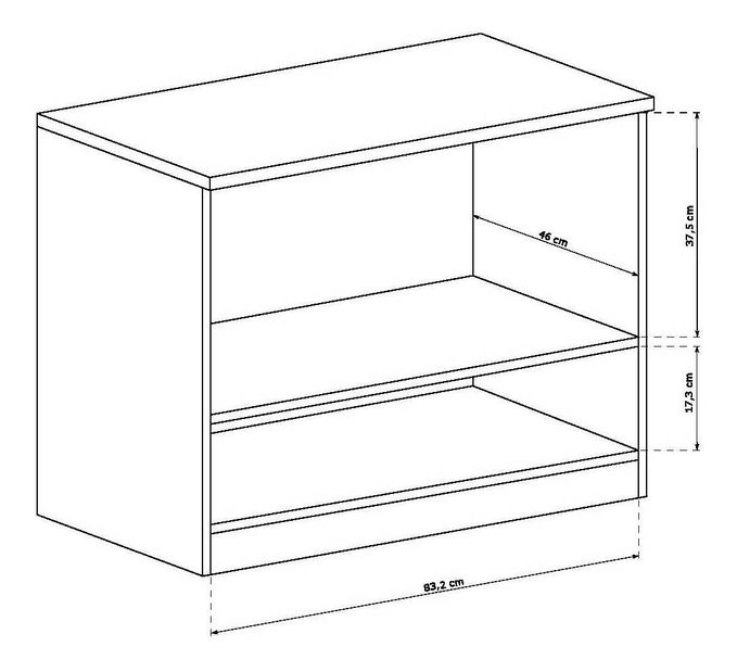 TV skříňka/stolek Titanus 24 (dub lefkas)