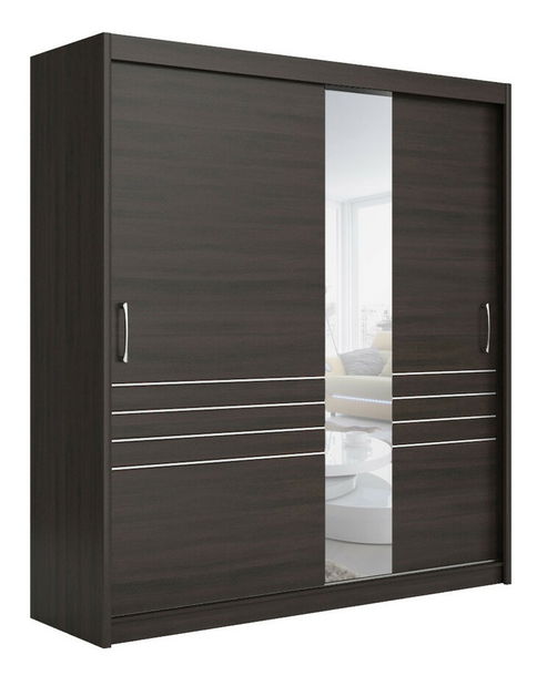 Šatní skříň BRW Elda F38/200/32 (wenge)