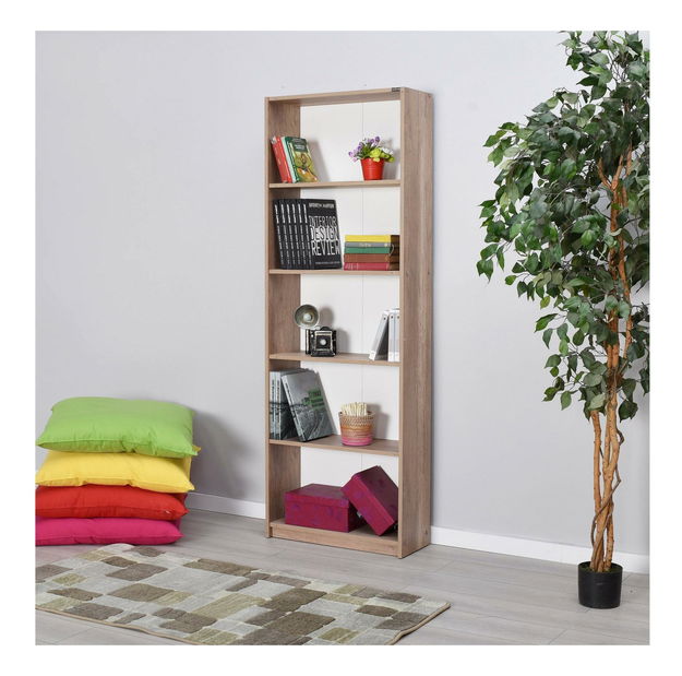 Regál Kaida 4 (ořech světlý)