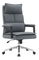 Kancelářské křeslo Kahlo (šedá ekokůže + chrom)