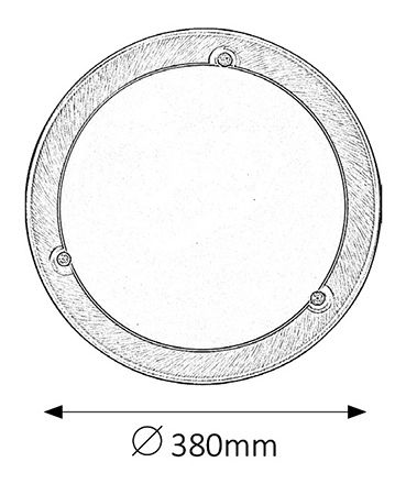 Stropní svítidlo Ufo 5233 (bronzová + bílá)