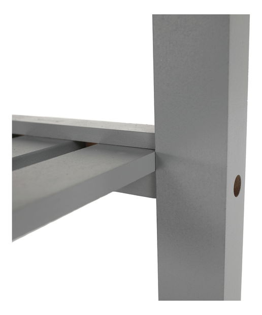 Servírovací vozík Alba (šedá + přírodní)