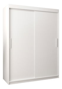 Šatní skříň 150 cm Toki (Bílá matná + Bílá matná)