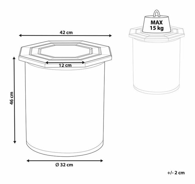 Konferenční stolek Khaza (tmavé dřevo)