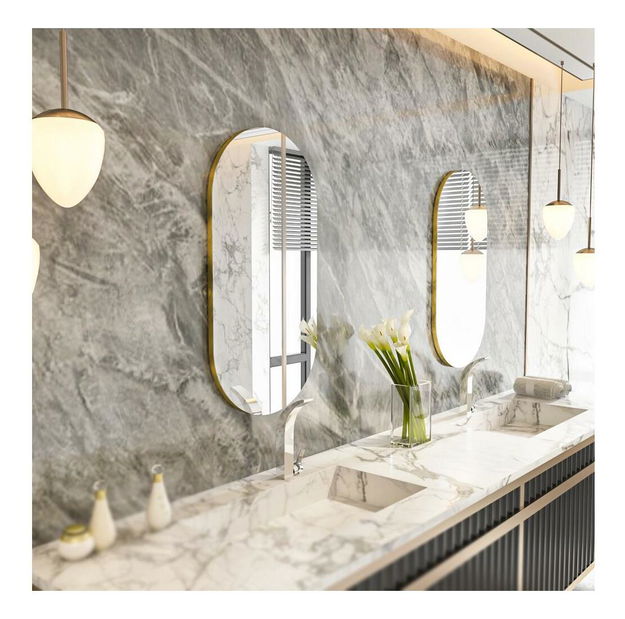 Zrcadlo Nekada (transparentní + zlatá) *bazar