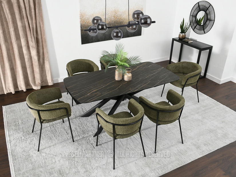 Židle Sorento (zelená + černá)