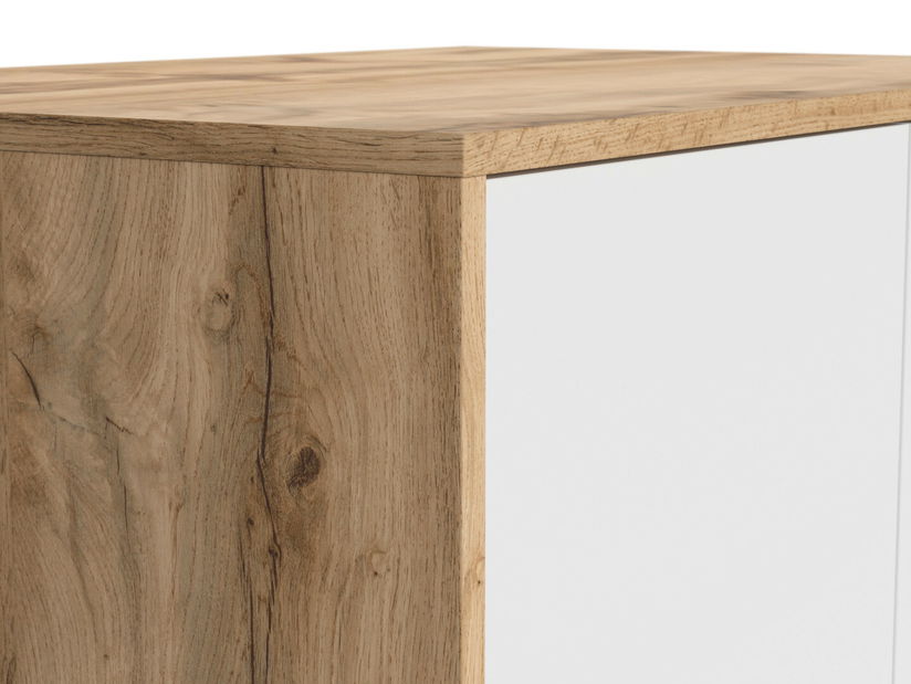 Šatní skříň BRW Matos SZF2D (dub wotan + bílá)