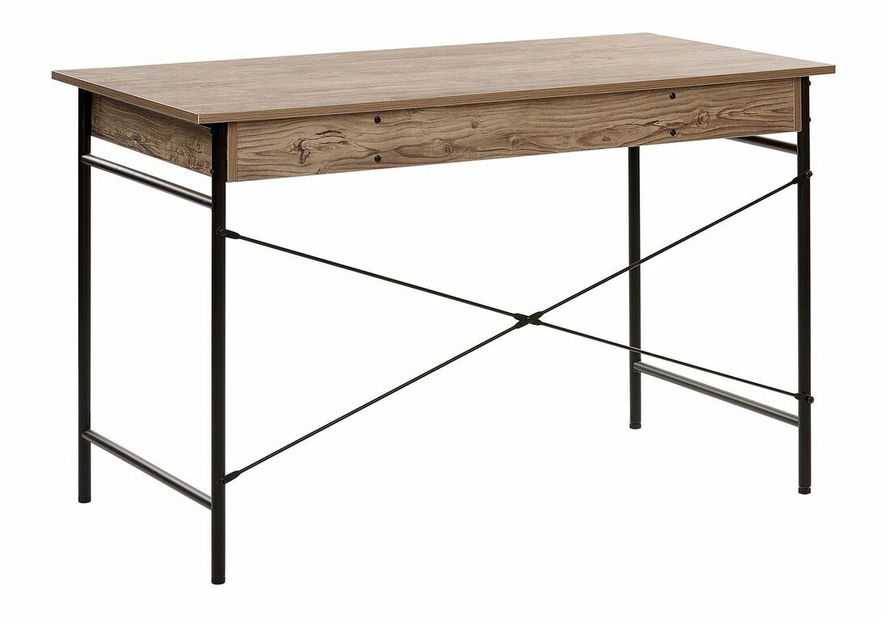 Psací stůl COSTO (120 x 60 cm) (MDF) (tmavé dřevo)