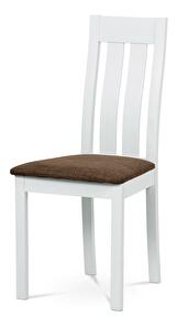 Jídelní židle Joleen-2602 WT (bílá + hnědá)