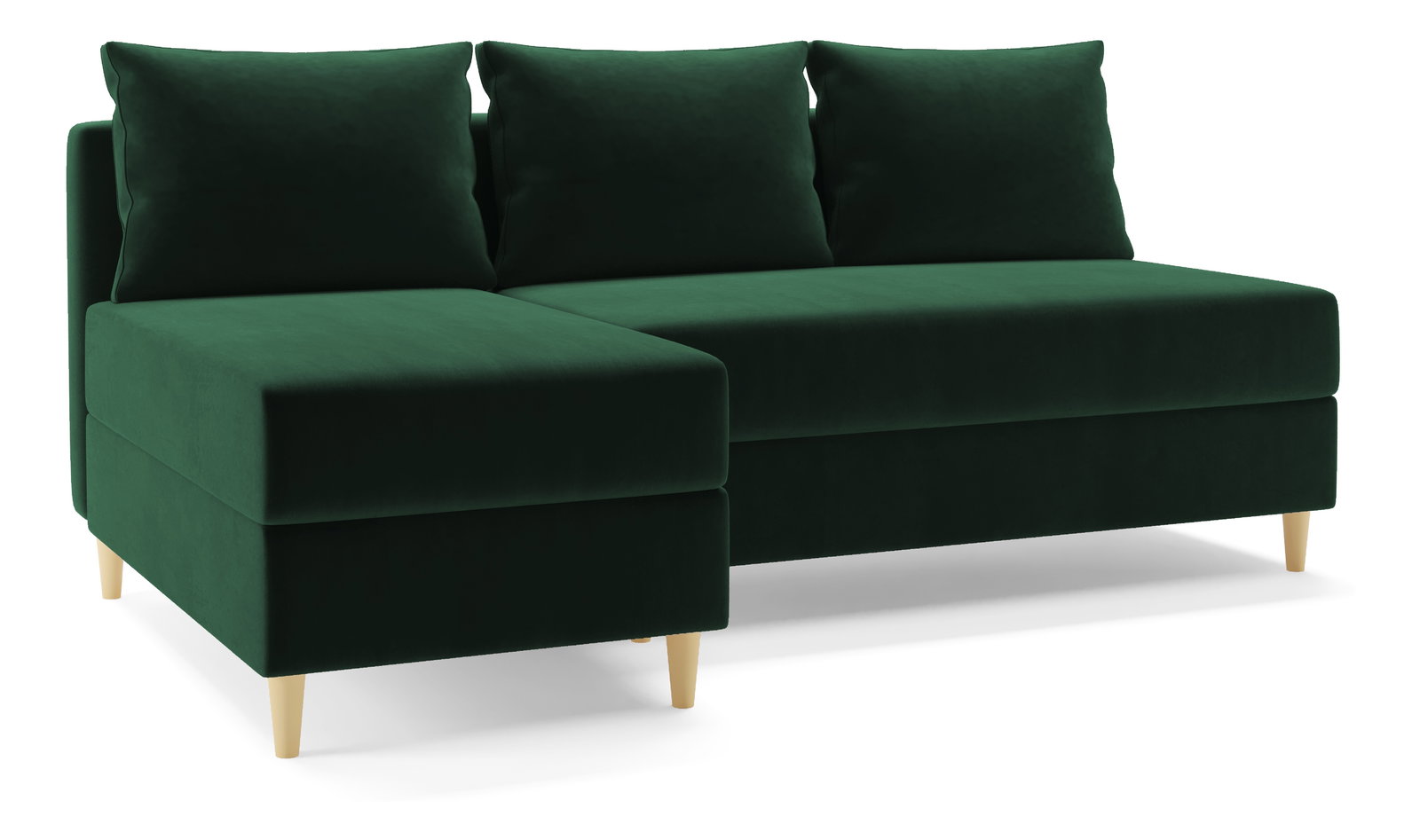 Rohová sedací souprava Vlada (L) (tmavě zelená)