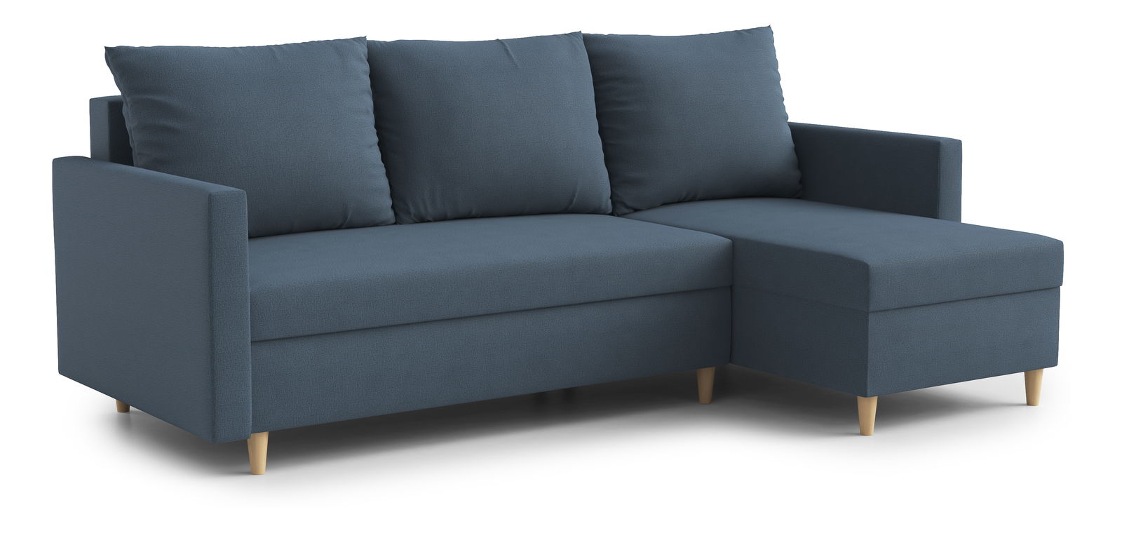 Rohová sedací souprava Ronaldo (P) (modrá)