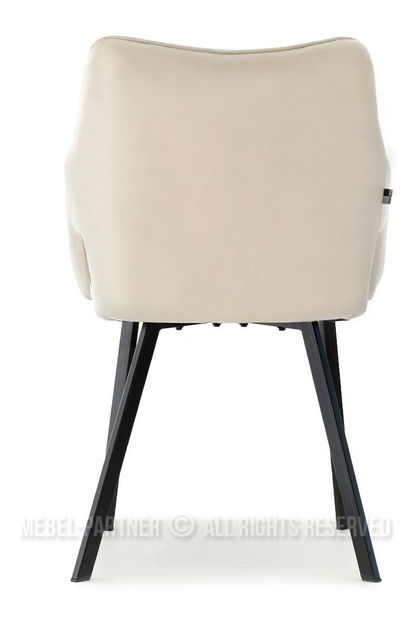 Židle Carl (krémová + zlatá)