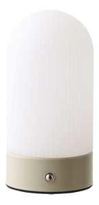 Stolní lampa Aselia (béžová + bílá)