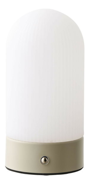 Stolní lampa Aselia (béžová + bílá)