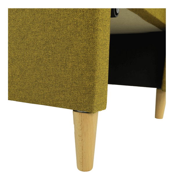 Rozkládací pohovka Dollar (hořčicová)