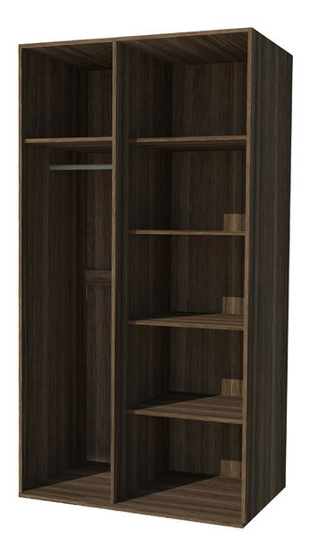 Šatní skříň Irvine I2 (jasan tmavý + jasan)