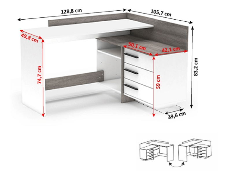 Univerzální PC stolek Tali 