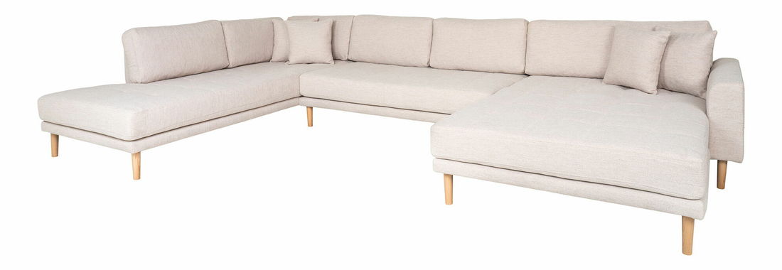 Rohová sedací souprava ve tvaru U (P) Lvaveriaora U (písková)