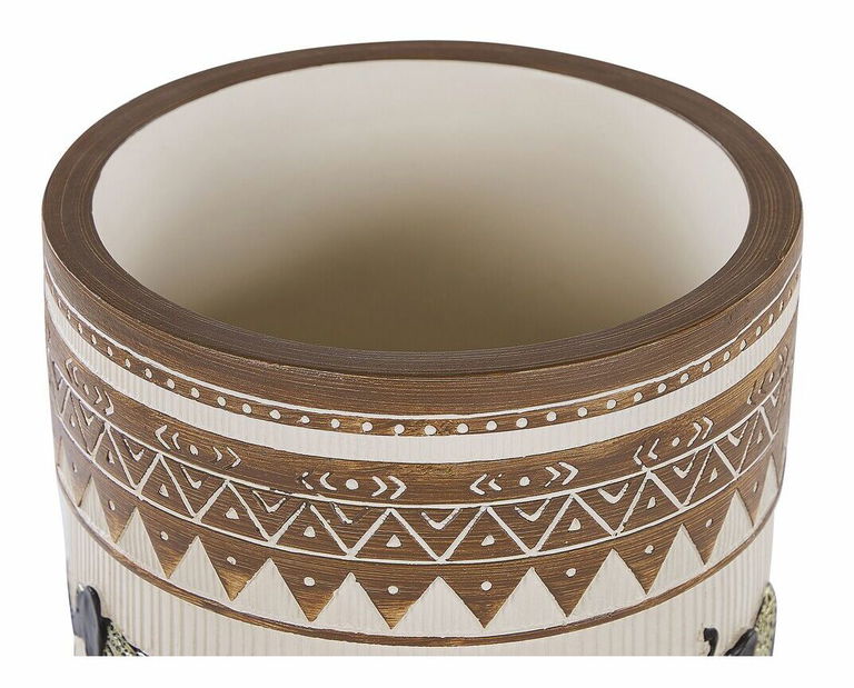 Stojanový květináč Kotru (černobílá)