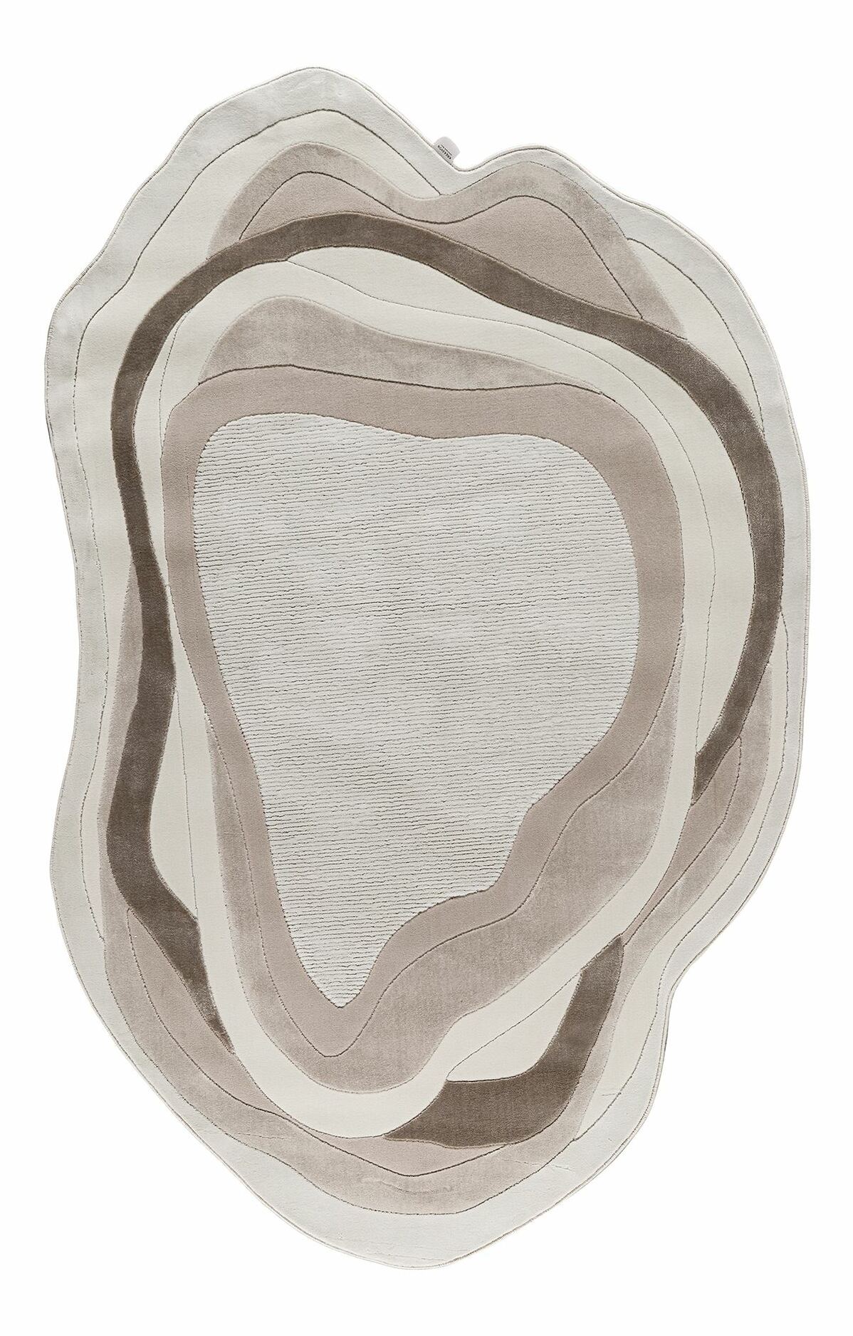 Koberec 160 x 230 cm Amora (bílá + hnědá)