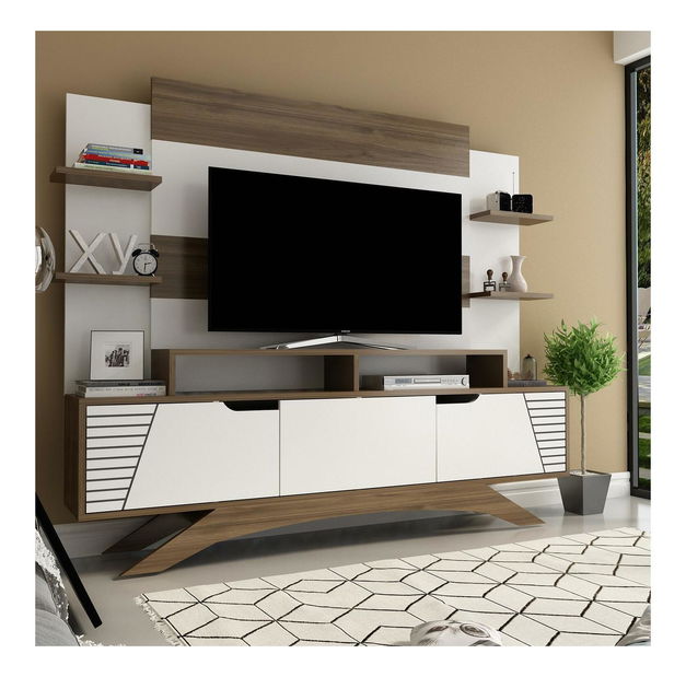 Obývací stěna Dajama 2 (ořech + bílá)