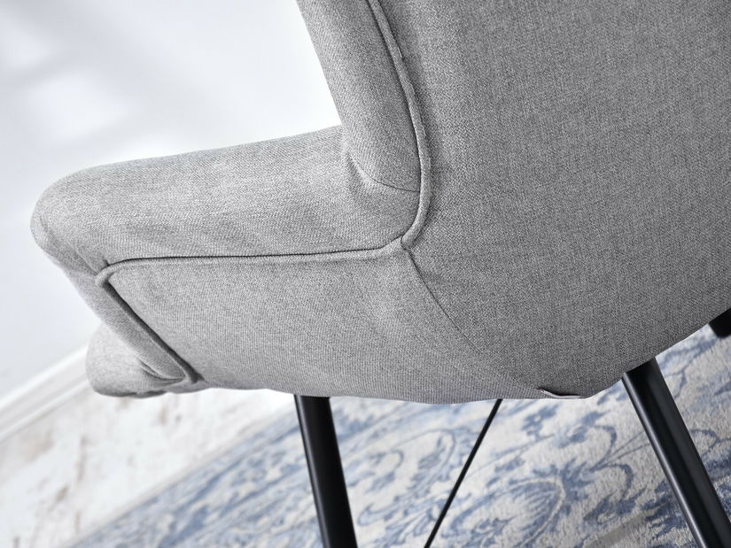 Relaxační křeslo Dawntawn (šedá + černá)