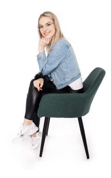 Designové křeslo Larnea (zelená)