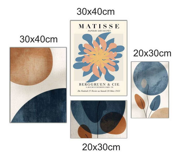 Obraz Madaf 10 (vícebarevné) (4 kusy)