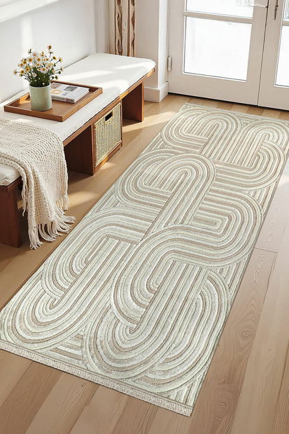 Koberec 100 x 200 cm Amore V (krémová)