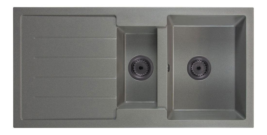 Kuchyňský dřez Yuxur (šedá) (bez otvoru pro baterii) (L)