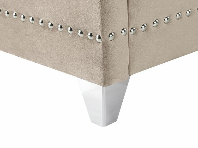 Manželská postel 180 cm Aidan (šedá) (s roštem)