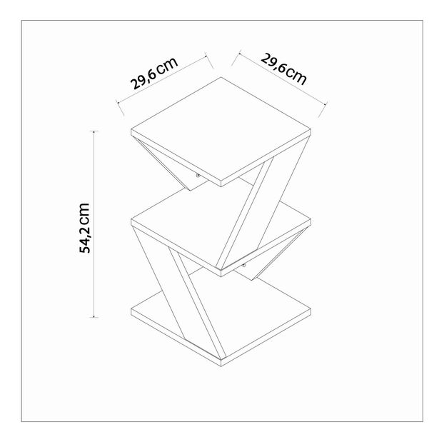 Příruční stolek Albertino (travertin)