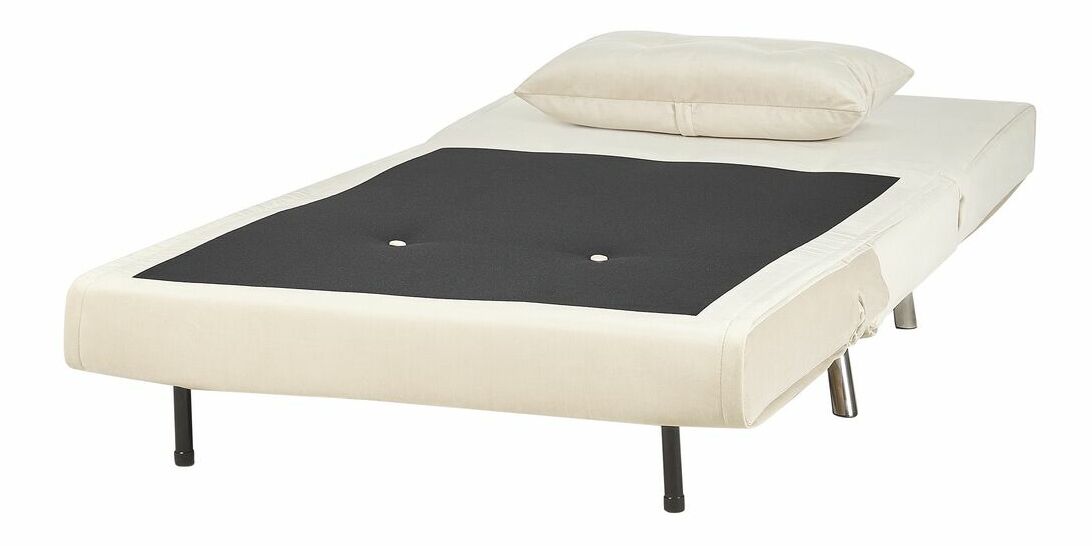 Rozkládací křeslo Finnegan (krémová) *výprodej