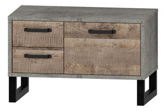 Botník Bennie (šedá + dub pískový)