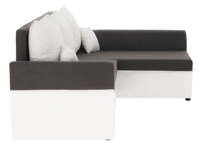 Rohová sedací souprava Daisy (P) (bílá + šedá)