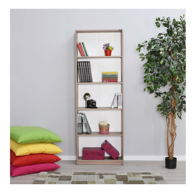 Regál Kaida 4 (ořech světlý)