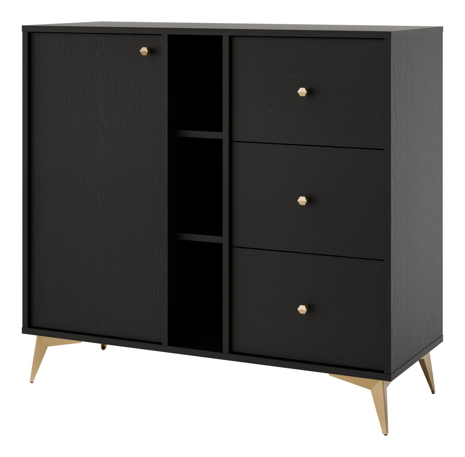 Komoda Tokyna 824 (černá)