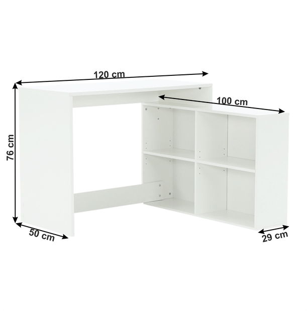 Univerzální PC stolek Korta (bílá)