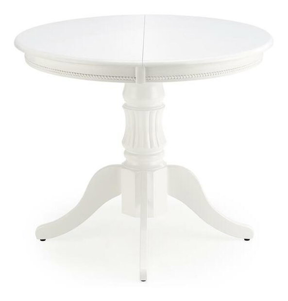 Rozkládací jídelní stůl 90-124 cm Ferrara (bílá) (pro 4 osoby)