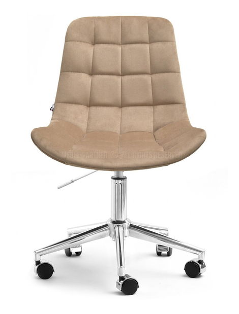 Židle Eleanor (béžová + chromová)