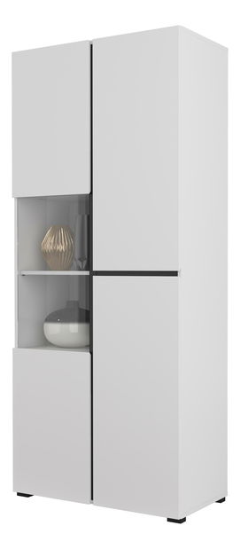 Vitrína Crossroad W12 (černá + bílá)