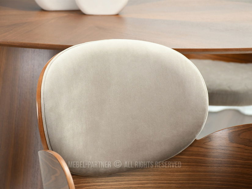 Židle Aimee K (béžová + ořech)