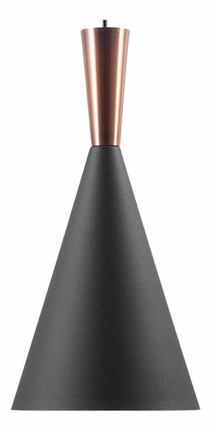 Závěsná lampa Tagum (černá a měděná)