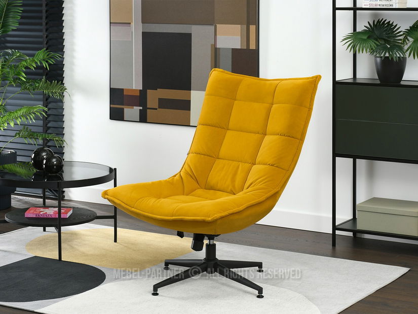 Křeslo Palma (med + černá)